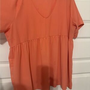 Impressions Vibrant Coral Blouse